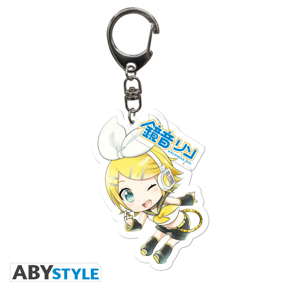 最新 Hatsune Miku USA ABYstyle – Charm with Keychain Rin Kagamine - Bags&Wallets