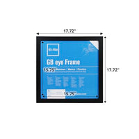 Gb Eye 16" x 16" Contemporary Black Wooden Picture Frame Set of 3 Wall Mounting