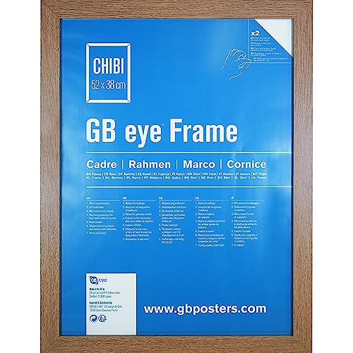 **PRE-ORDER** GB Eye Oak Wooden Picture Poster Frame 20.5" x 15" Vertical and Horizontal