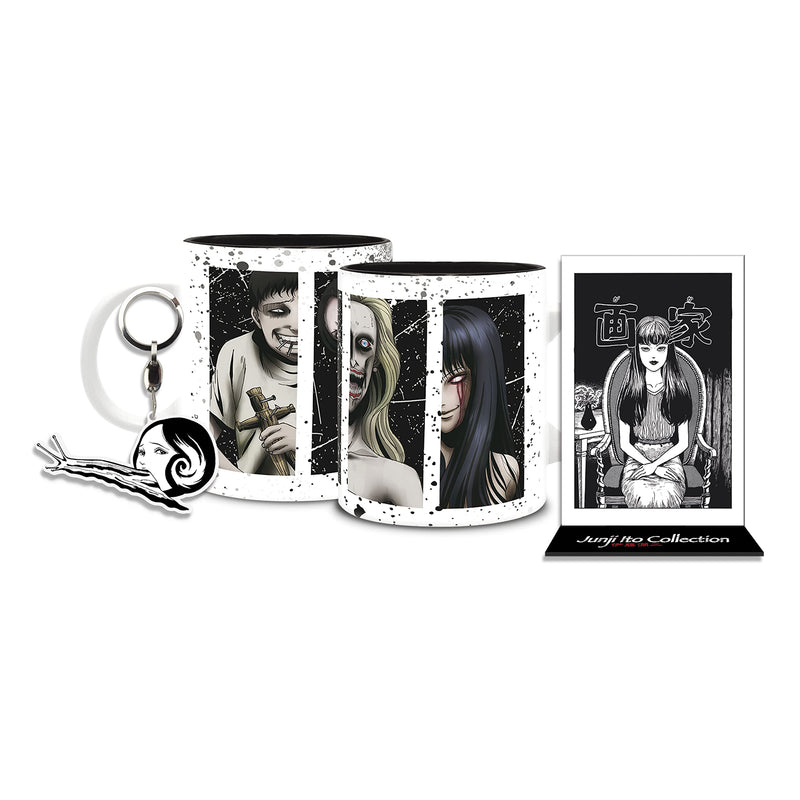 ABYSTYLE Junji Ito Giftbox Includes 11 Oz. Coffee Mug, Acrylic Keychain, & Acrylic Figure
