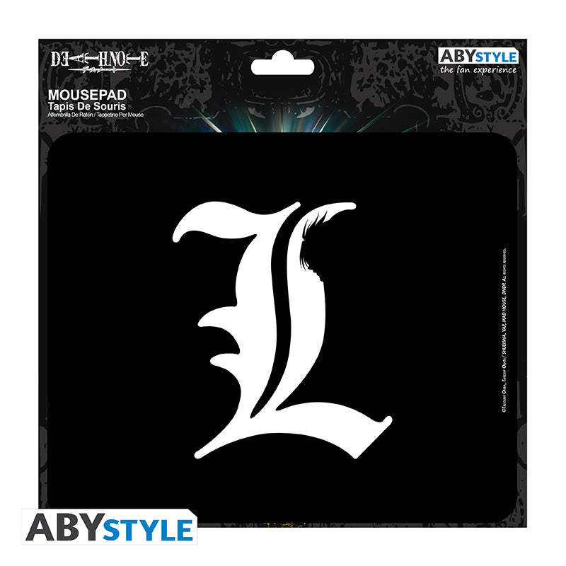 ABYstyle  Death Note L  Flexible Mousepad 9.25" x 7.7" Non Slip Rubber Mouse Pads