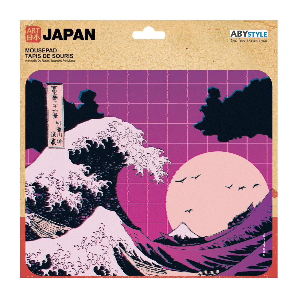 ABYstyle Hokusai Great Wave Vapour 9.25" x 7.7" Non Slip Rubber Mouse Pads