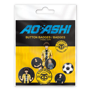 ABYstyle Ao Ashi Main Characters Badge Pack Anime Manga