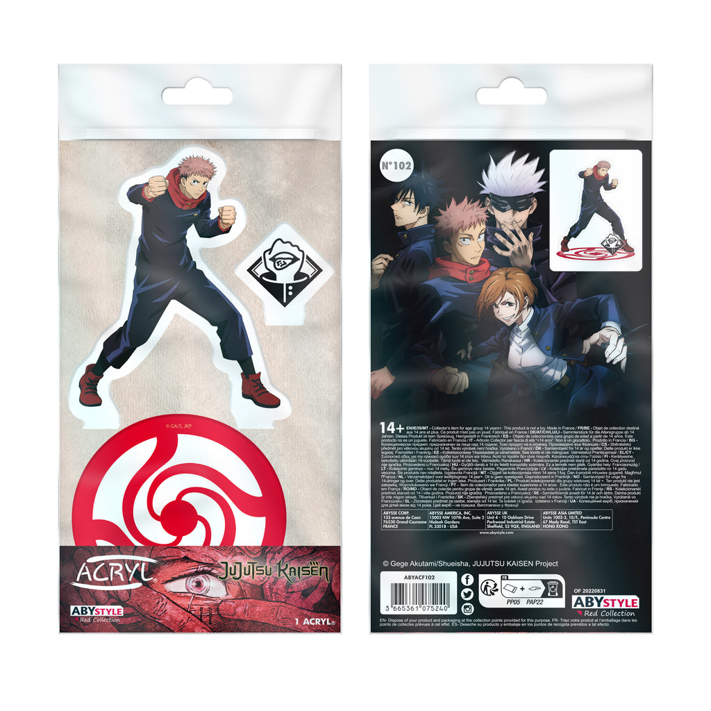 ABYstyle Jujutsu Kaisen Itadori 4" Acryl® Acrylic Stand Model Figure