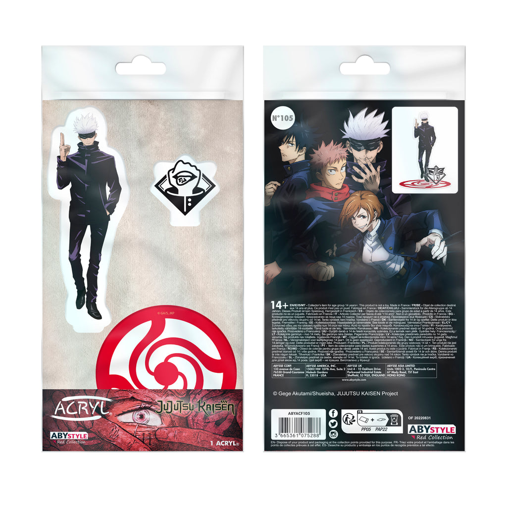 ABYstyle Jujutsu Kaisen Gojo 4" Acryl® Acrylic Stand Model Figure