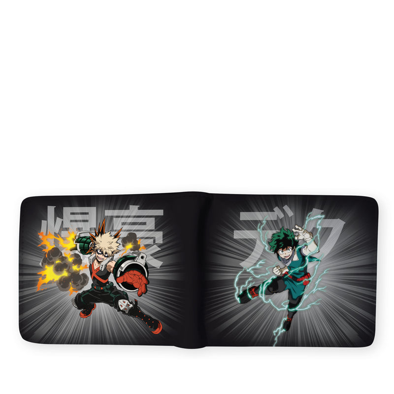 ABYstyle My Hero Academia Izuku & Bakugo Premium Bi-Fold Multipurpose Wallet