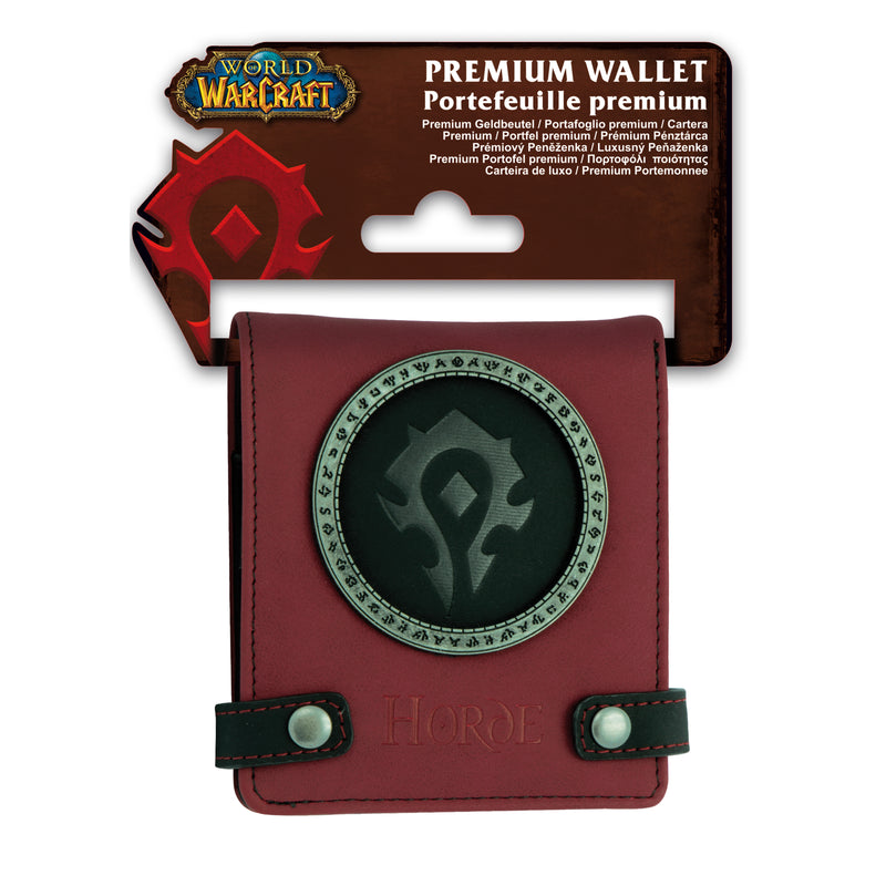 ABYstyle World of Warcraft Bi-Fold Multipurpose Wallet Horde Premium 3.74" x 4.3"