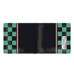 ABYstyle Demon Slayer Tanjiro Kamado Checkered Haori Premium Bi-Fold Multi Purpose Wallet
