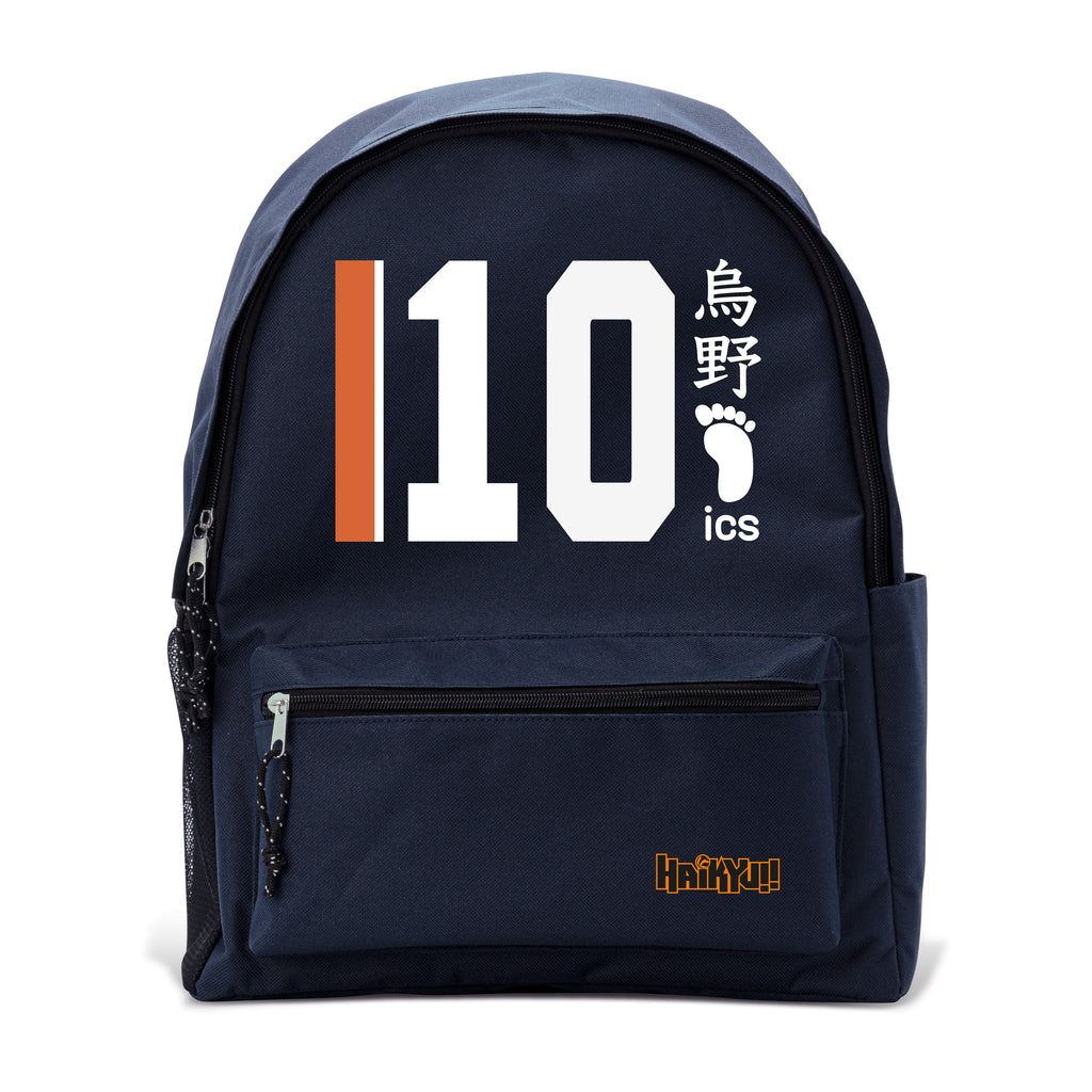 ABYSTYLE Haikyu Hinata's Jersey Blue Backpack Adjustable Shoulder Straps