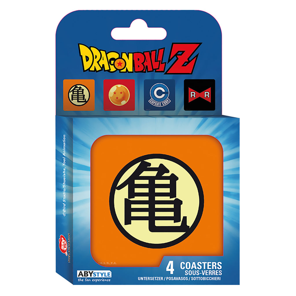 ABYstyle Dragon Ball Z Coaster Set Includes 4 pc Principal Symbols