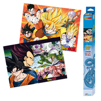 ABYSTYLE Dragon Ball Z Heroes Anime Boxed Poster Set Includes (2), 15" x 20.5"