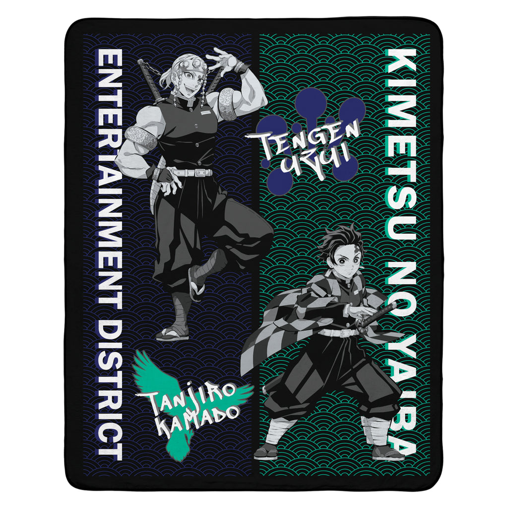 ABYSTYLE Demon Slayer Tanjiro & Tengen Blanket Demon Slayer Blanket