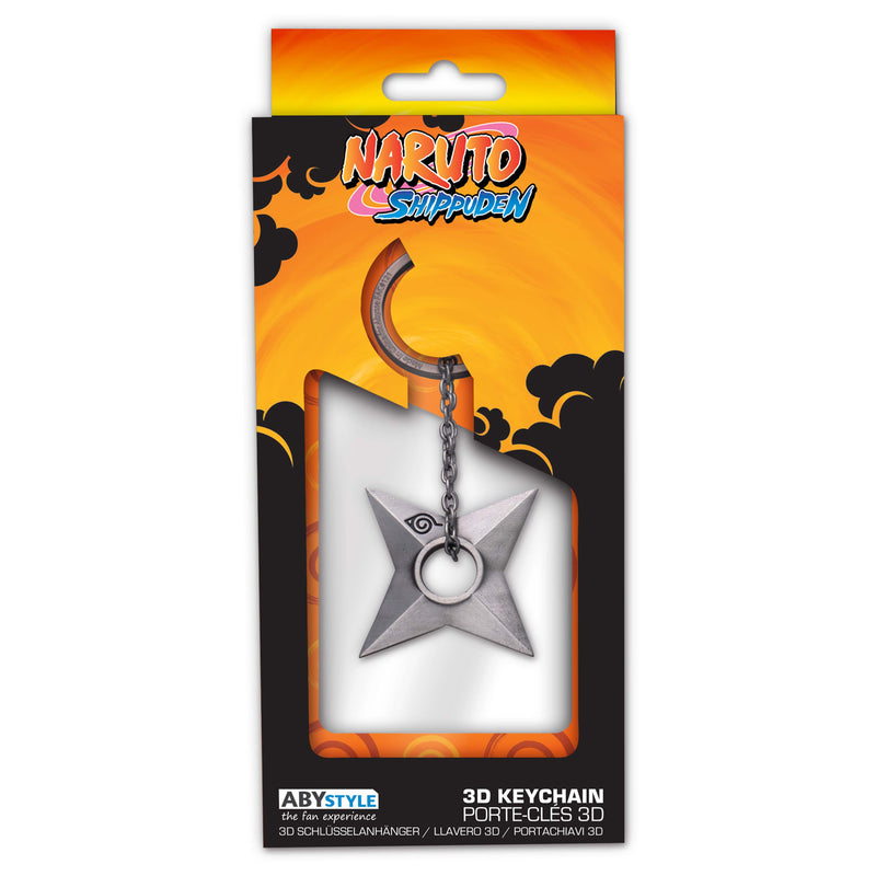 ABYstyle Naruto Shippuden Konoha Metal Keychain 1.3" x 1.3"