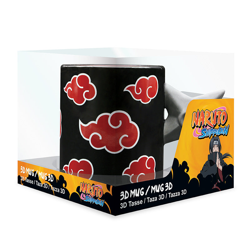 **PRE ORDER** ABYstyle Naruto Shippuden Akatsuki Clouds 3D Shuriken Handle Mug