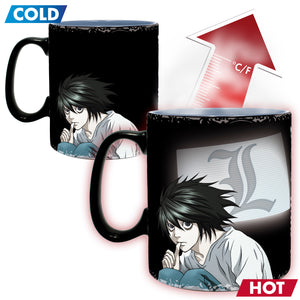 ABYstyle Death Note Kira & L Heat Change Mug 16 Fl Oz