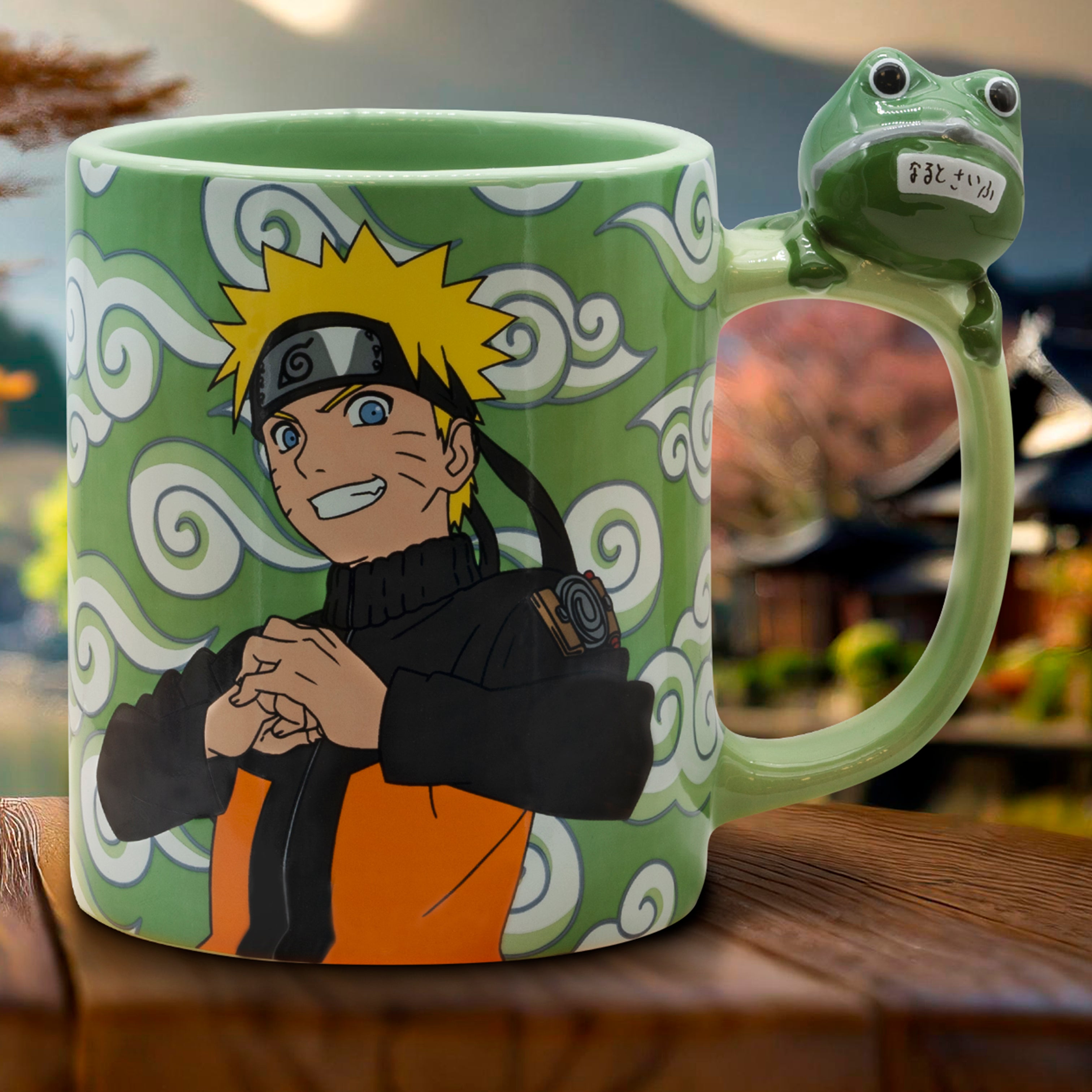 ABYSTYLE Naruto Shippuden Ceramic Mug 16 Fl Oz with Gama Chan 3D