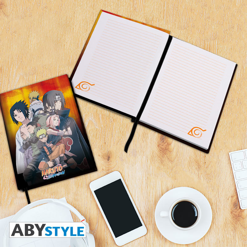 ABYstyle Naruto Shippuden Konoha Group A5 Notebook Anime Manga School Office Supplies