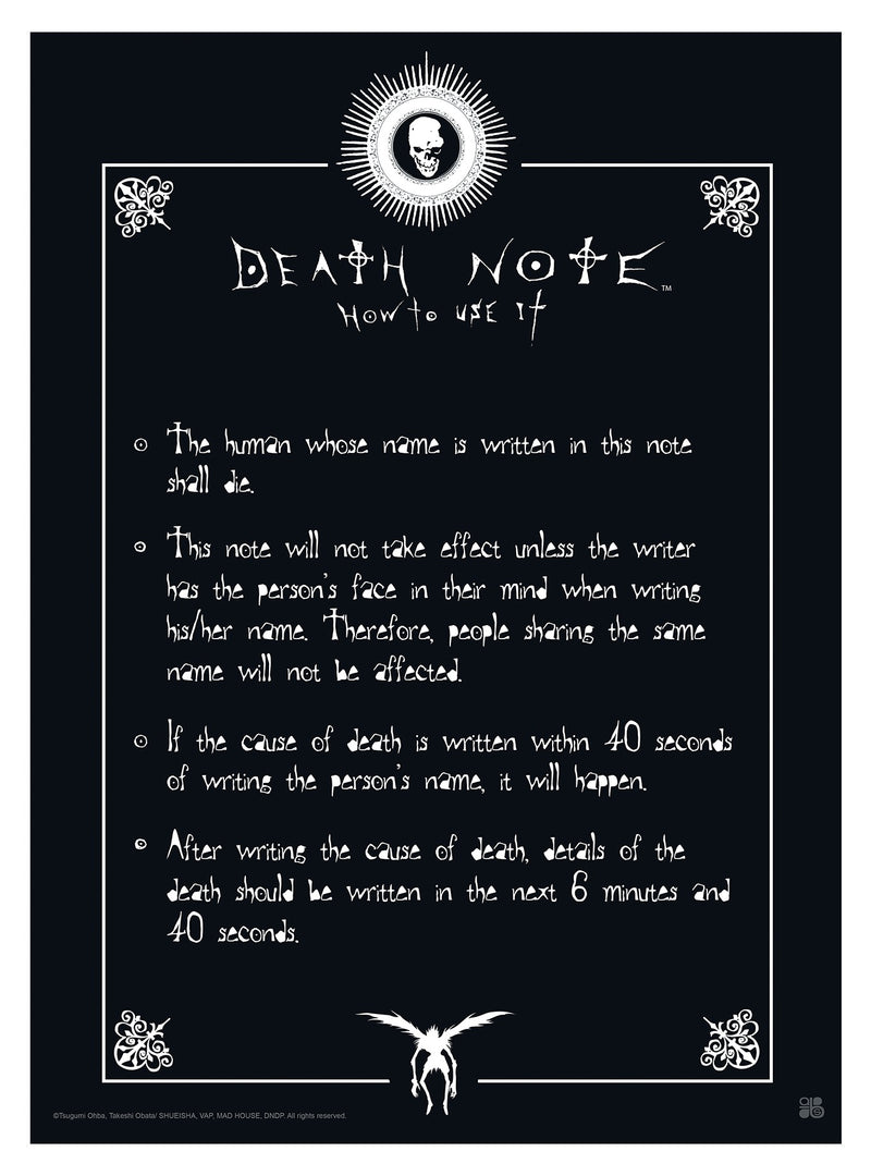 ABYstyle Death Note Unframed Poster 15" x 20.5" Twin Pack