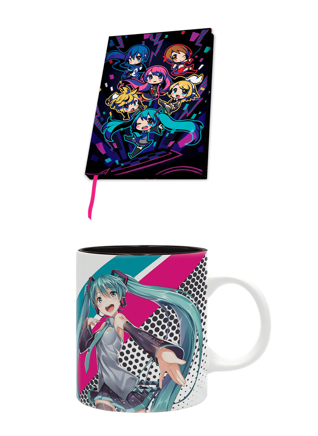 ABYstyle Hatsune Miku Ceramic Coffee Tea Mug 11 Fl Oz and Notebook Anime Manga