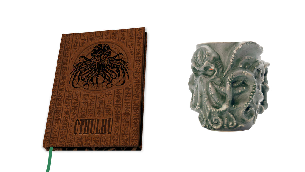 ABYstyle Cthulhu The Great Old Premium Notebook and Lovecraft 3D Ceramic Coffee Mug Pack