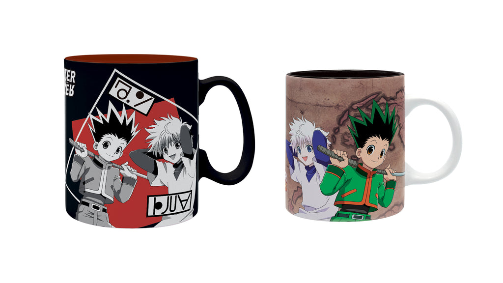 ABYstyle Hunter x Hunter Gon and Friends Ceramic Mug Twin Pack holds 11 Fl Oz