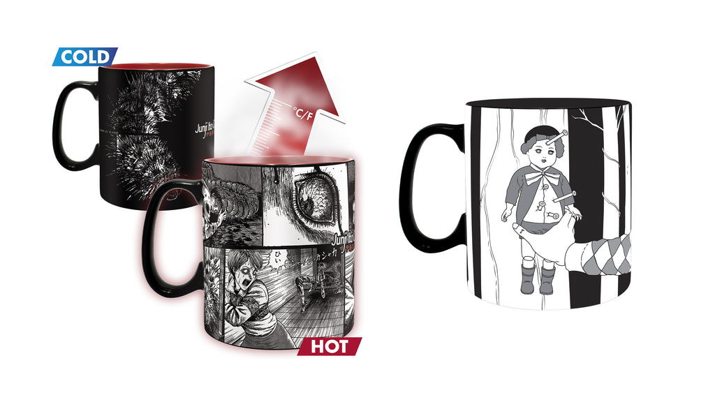 ABYstyle Junji Ito Collection Heat Change Mug Holds 16 Fl Oz Twin Pack