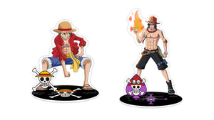 ABYstyle One Piece Anime Monkey D. Luffy and Portgas D. Ace Acrylic Figure