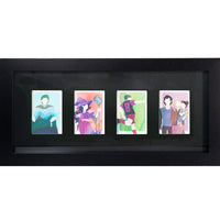 GB Eye Trading Card Collector Frame 4 Position Black Fan 15.7" x 6.7" Set of 3