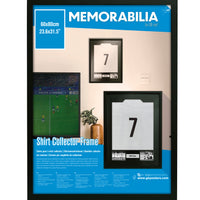 GB eye 23.6" x 31.4" Shirt Collector Frame, FSC Black Wood Shirt Frame, Scratch Proof Glazing, Vertical Wall Mounting, Set of 2