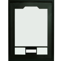 GB eye 23.6" x 31.4" Shirt Collector Frame, FSC Black Wood Shirt Frame, Scratch Proof Glazing, Vertical Wall Mounting, Set of 2