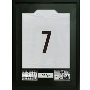 GB eye 23.6" x 31.4" Shirt Collector Frame, FSC Black Wood Shirt Frame, Scratch Proof Glazing, Vertical Wall Mounting, Set of 2