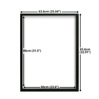 GB eye 23.6" x 31.4" Shirt Collector Frame, FSC Black Wood Shirt Frame, Scratch Proof Glazing, Vertical Wall Mounting, Set of 2