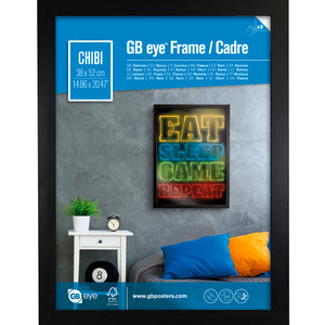 GB eye 20.5x15 Poster Frame, FSC Certified Black Wood Poster Frame