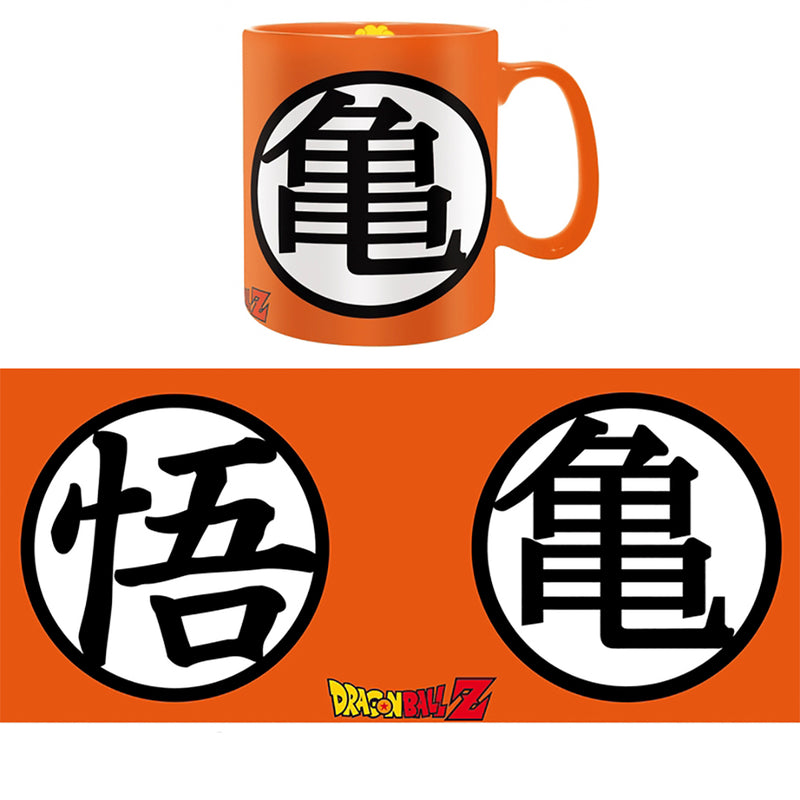 ABYstyle Dragon Ball Z Goku Symbols Gift Set Ceramic Coffee Mug and Coaster