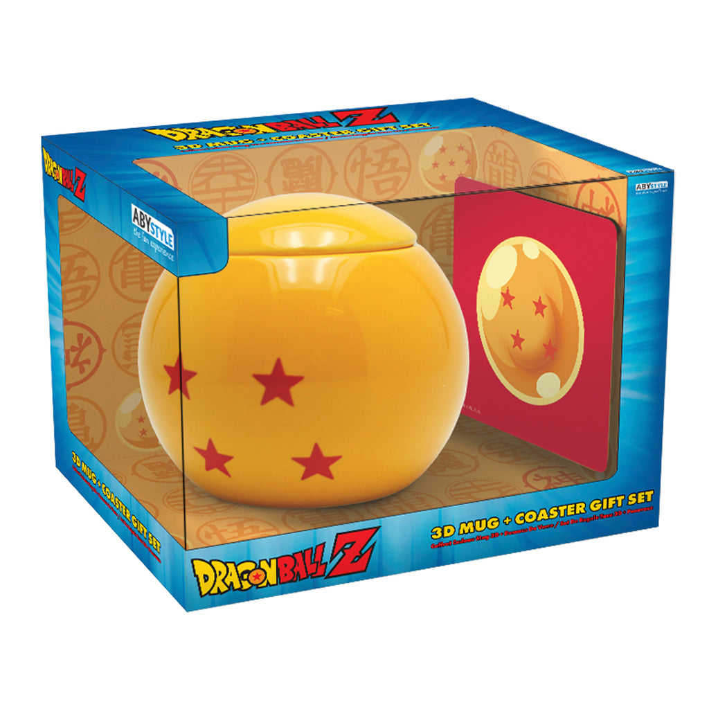 ABYstyle Dragon Ball Z Gift Set 3D Mug 4 stars and Coaster 4 stars