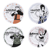 ABYstyle Naruto Shippuden Naruto Sasuke Kakashi Sakura Character Set of 4 Plates