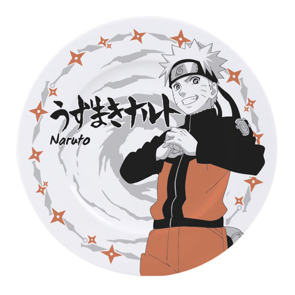 ABYstyle Naruto Shippuden Naruto Sasuke Kakashi Sakura Character Set of 4 Plates