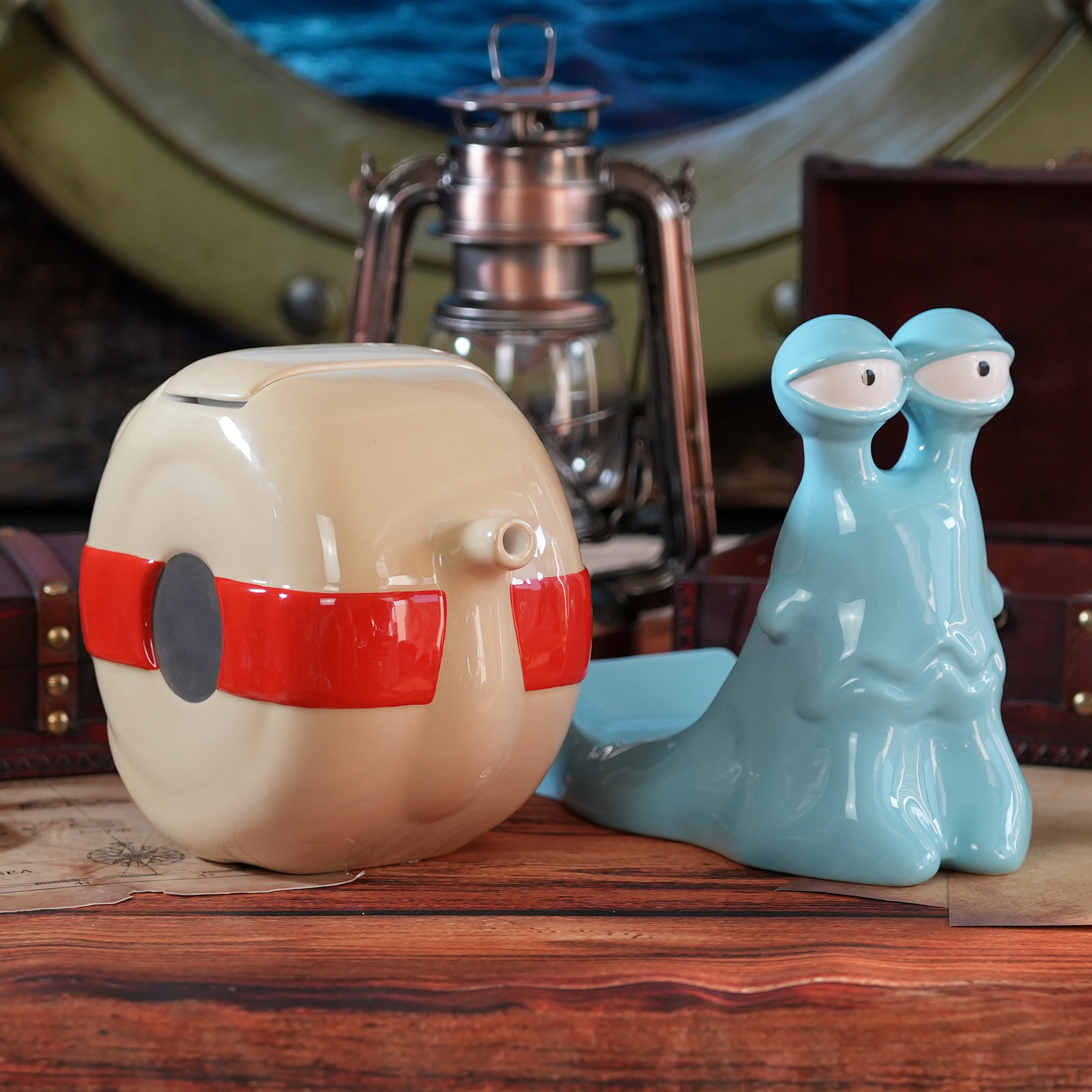 【THE MOZZ】Candy Emboss One Piece ABYstyle One Piece Den Den Mushi Teapot Tea Drinkware Home