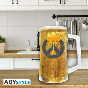 ABYstyle Overwatch Tankard Logo 17 Oz. Drinking Glass Beer Glass