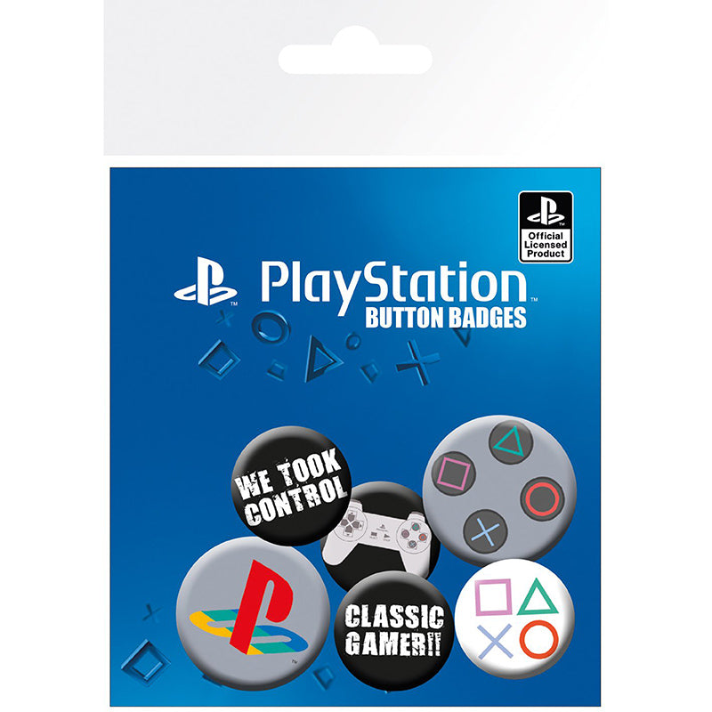 GB Eye Playstation Badge Pack 6 Badges Pack