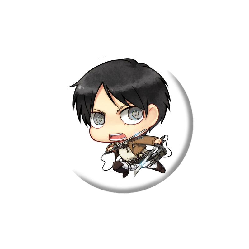 Attack on Titan Chibi Badge Pack 6 Pcs