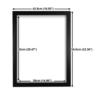 GB eye Black Wooden Blank Picture Frame 20.5" x 15.5"