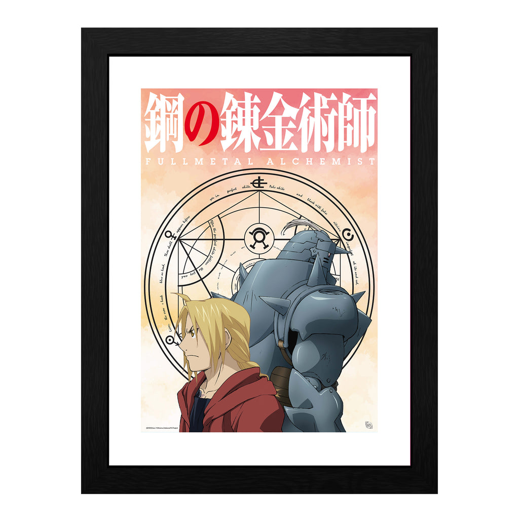 GB Eye Fullmetal Alchemist Elric Brothers Framed Poster 12" x 16"