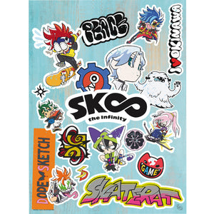 ABYstyle SK8 The Infinity Reki, Langa and Characters Set Chibi Poster 15" x 20.5"