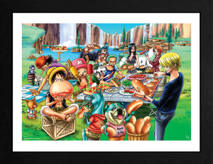 GB Eye One Piece  Hot- Dog Party Framed Print 12"x16"