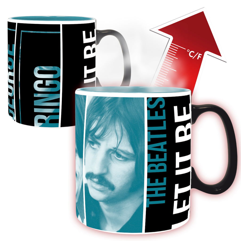 GB Eye The Beatles Let it Be Ceramic Coffee Tea Heat Change Mug 16 Fl Oz