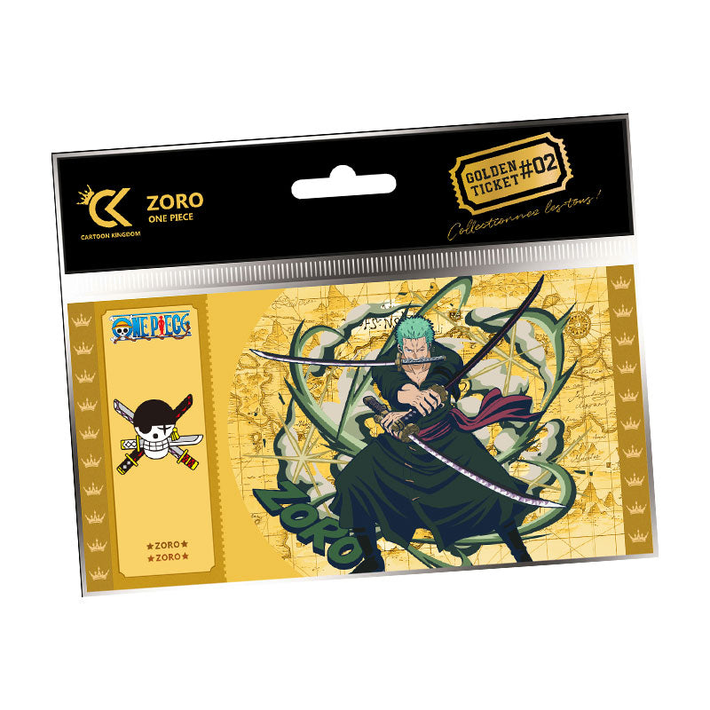 ABYstyle Cartoon Kingdom One Piece Roronoa Zoro Golden Ticket