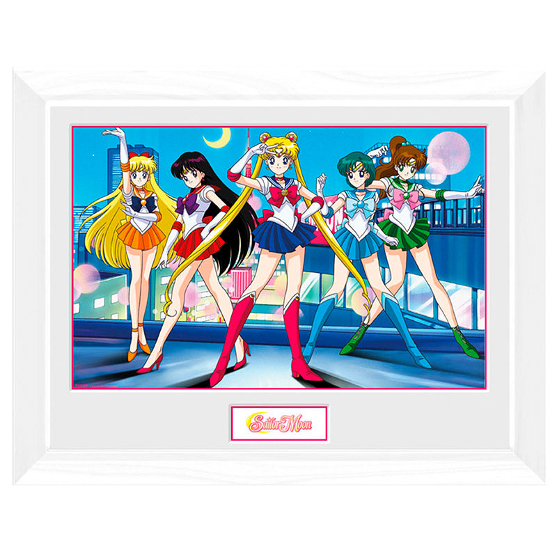 ABYstyle Sailor Moon 5 Sailor Warriors Framed Poster 12" x 16"