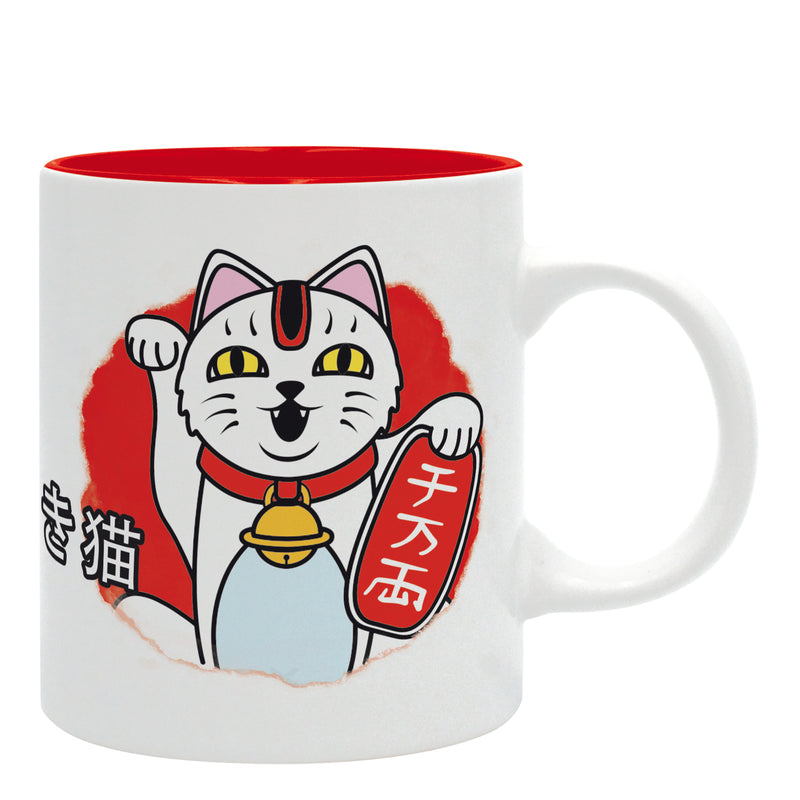 The Good Gift Lucky Cat Asian Art Collection Mug 11 Fl Oz