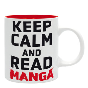 The Good Gift Keep Calm and Read Manga Ceramic Mug 11 Fl Oz